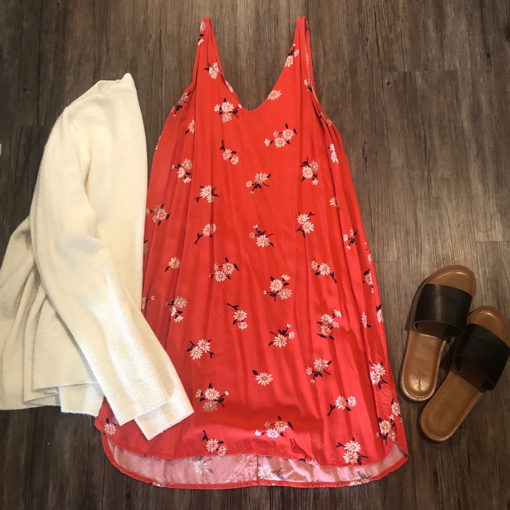 Old Navy Floral Shift Dress Sleeveless